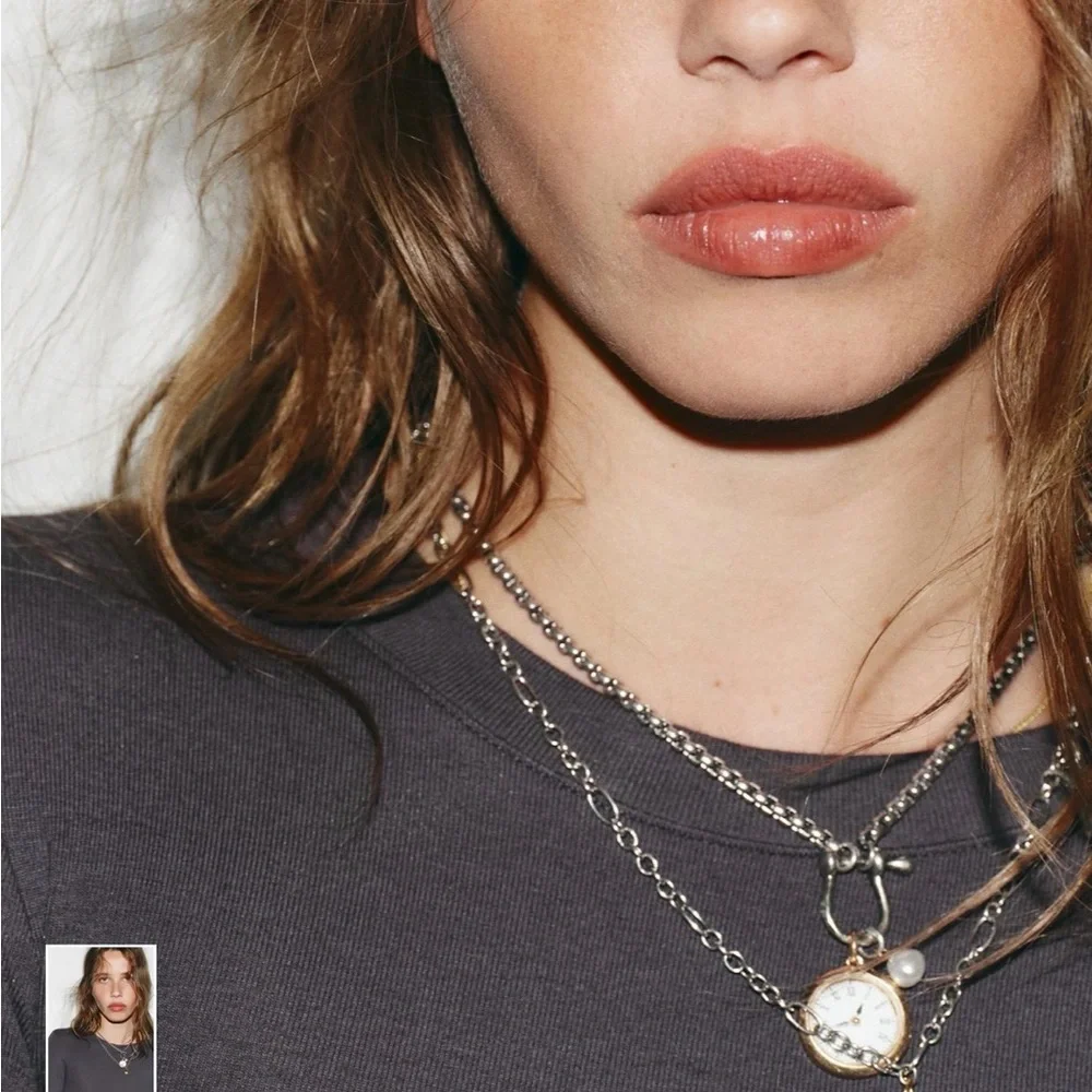Zara pack of 3 watch and charm necklace - Picture 3 of 4